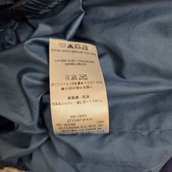 Patagonia H2NO Recco Vented Waterproof Shell Snowshot Navy Jacket Men's S - Picture 8 of 16